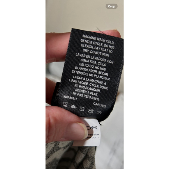 NWOT Women's 2b bebe Dress Size P/S Gray Leopard Print - Picture 5 of 6